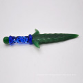 Creative Sword Shape Glass Wand Dabber Glass Dabber Tool Oil Wax Glass Oil Dabbing Stick Carving Tool Oil Kit